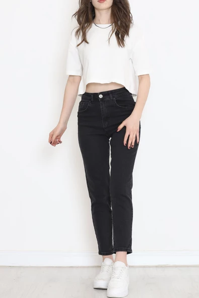 Boyfriend Kot Pantolon Füme2 - 11917.1431. - Resim 4