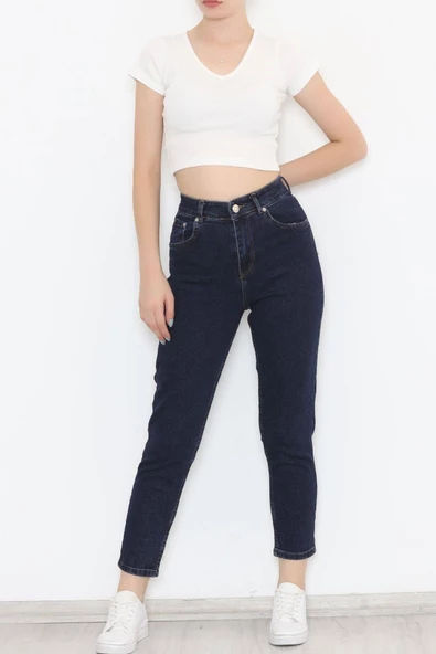 Boyfriend Kot Pantolon Koyumavi - 11917.1754. - Resim 2