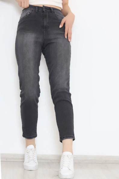 Boyfriend Kot Pantolon Füme - 8756.1431. - Resim 5