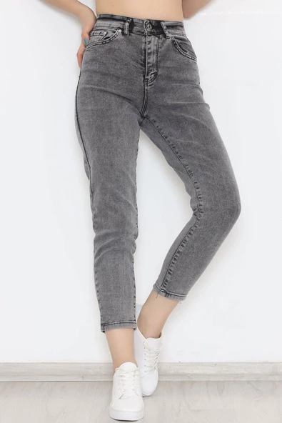 Boyfriend Kot Pantolon Gri1 - 8756.1431. ürün görseli