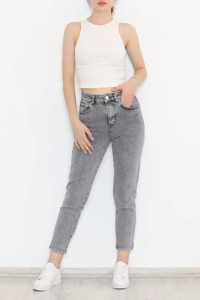 Boyfriend Kot Pantolon Gri - 11917.1754. - 4