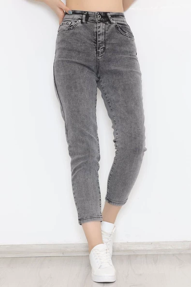 Boyfriend Kot Pantolon Gri1 - 8756.1431. - Resim 3