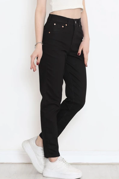 Boyfriend Kot Pantolon Siyah2 - 18222.1431. - Resim 5