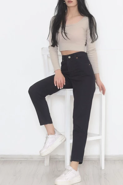 Boyfriend Kot Pantolon Lacivert - 11917.1431. - Resim 5