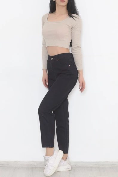 Boyfriend Kot Pantolon Lacivert - 11917.1431. - Resim 3