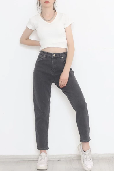 Boyfriend Kot Pantolon Koyugri1 - 11917.1431. - Resim 4