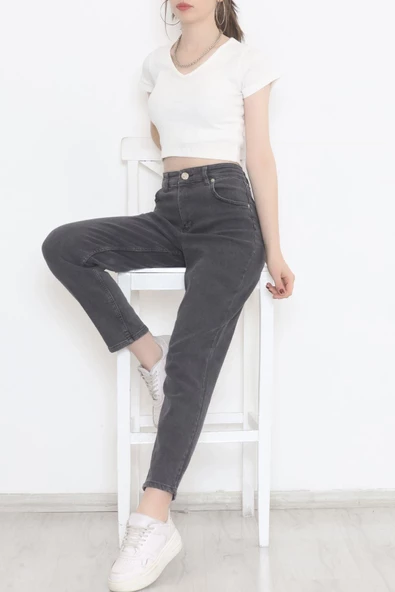 Boyfriend Kot Pantolon Koyugri1 - 11917.1431. - Resim 2