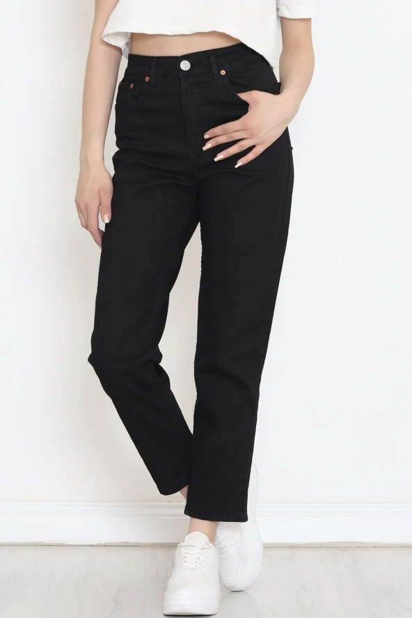 Boyfriend Kot Pantolon Siyah3 - 8756.1431. - Resim 3