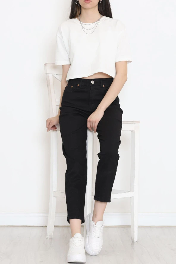 Boyfriend Kot Pantolon Siyah3 - 8756.1431. - Resim 4