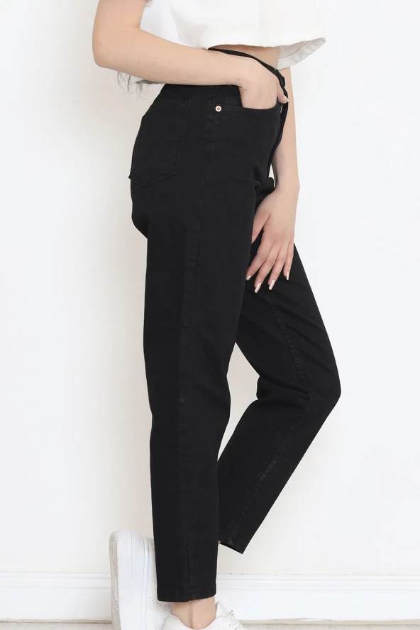 Boyfriend Kot Pantolon Siyah3 - 8756.1431. - Resim 5