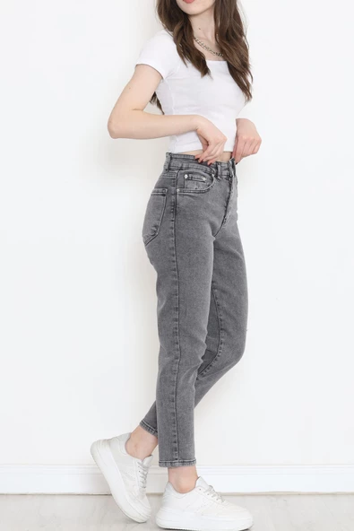 Boyfriend Kot Pantolon Gri2 - 18224.1431. - Resim 3