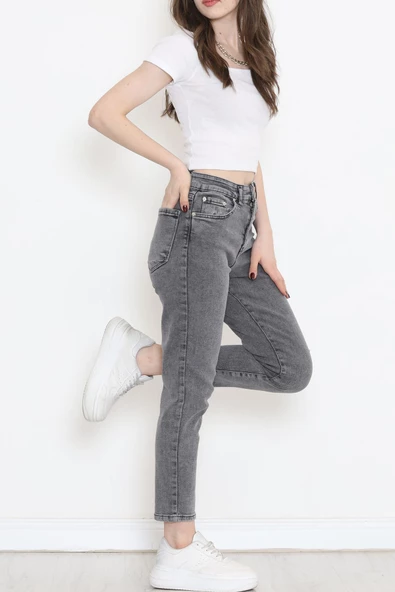 Boyfriend Kot Pantolon Gri2 - 18224.1431. - Resim 5