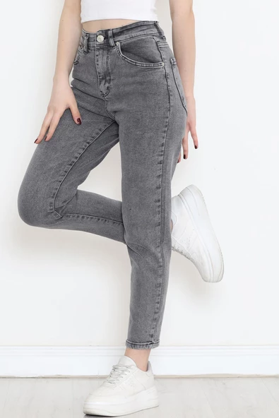 Boyfriend Kot Pantolon Gri2 - 18224.1431. - Resim 4