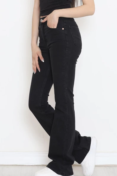 İspanyol Paça Kot Pantolon Füme4 - 11878.1431. - 3