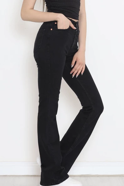İspanyol Paça Kot Pantolon Füme2 - 11878.1431. - 5