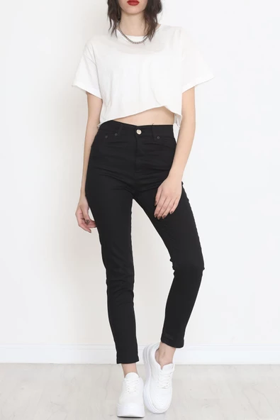 Süper Likra Kot Pantolon Siyah - 473737.1431. - 5
