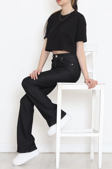 İspanyol Paça Kot Pantolon Koyufüme - 18201.1431. - Resim 2