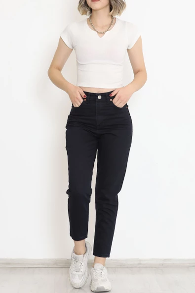 Boyfriend Kot Pantolon Koyulacivert - 11917.1431. - 5