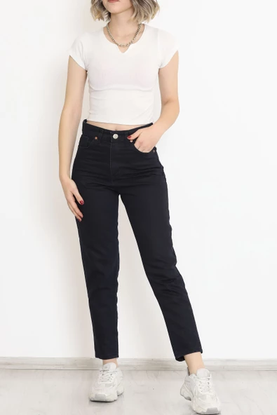 Boyfriend Kot Pantolon Koyulacivert - 11917.1431. - 2