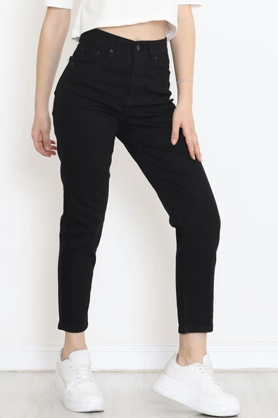 Boyfriend Kot Pantolon Siyah - 17260.1431. - Resim 5