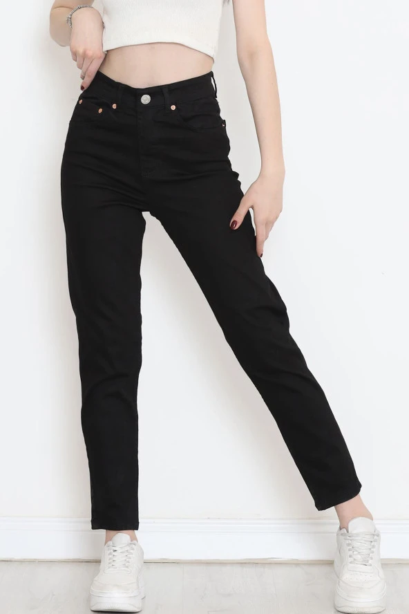 Boyfriend Kot Pantolon Siyah1 - 18222.1431. ürün görseli