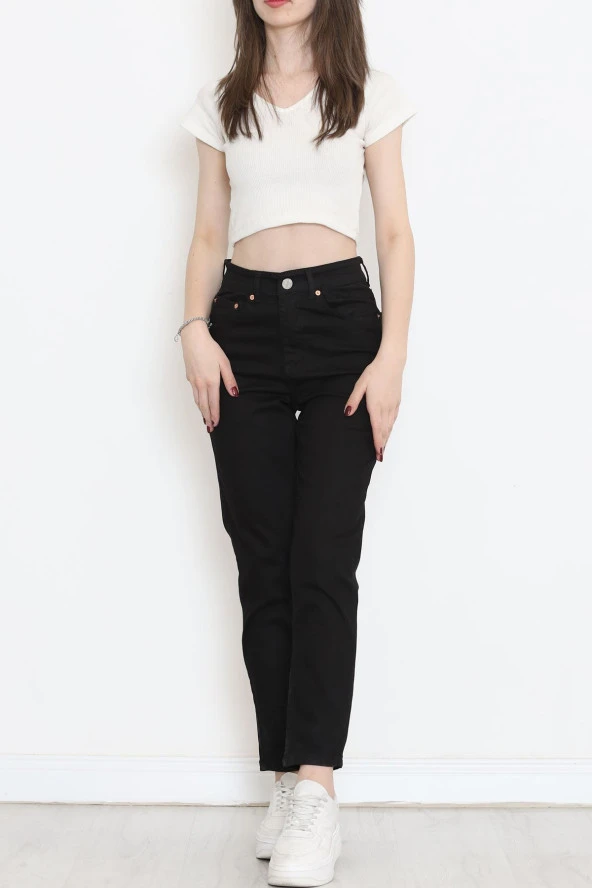 Boyfriend Kot Pantolon Siyah1 - 18222.1431. - Resim 2