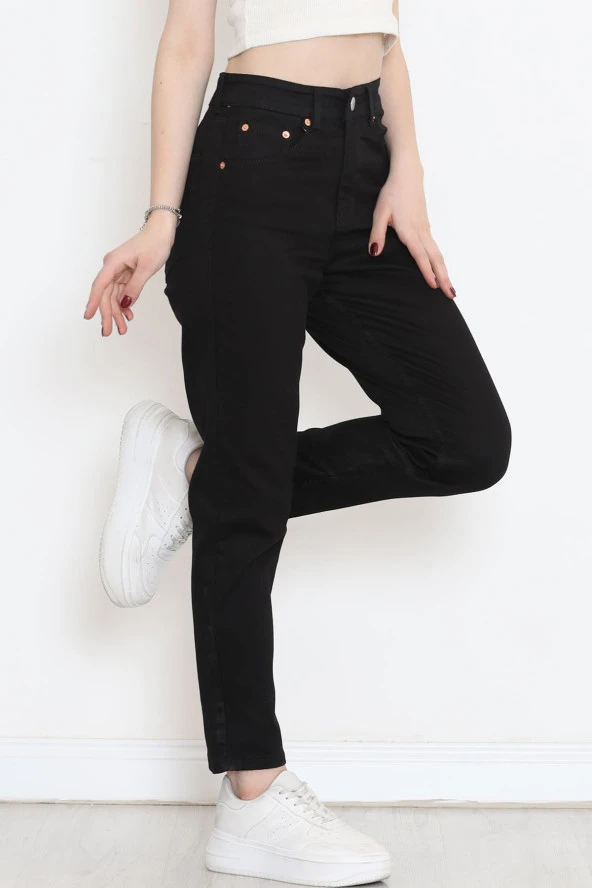 Boyfriend Kot Pantolon Siyah1 - 18222.1431. - Resim 5