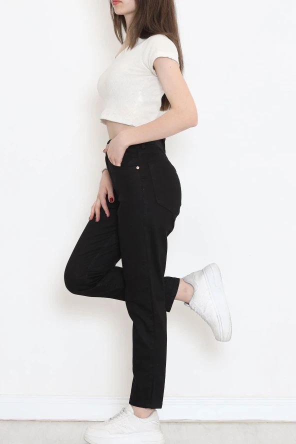 Boyfriend Kot Pantolon Siyah2 - 18222.1431. - Resim 4