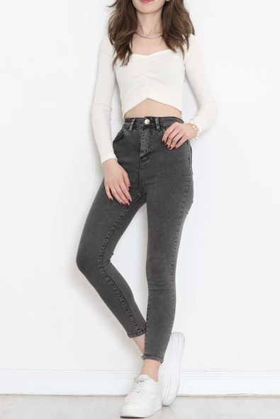 Süper Likra Kot Pantolon Koyutint - 9815.1431. - Resim 2