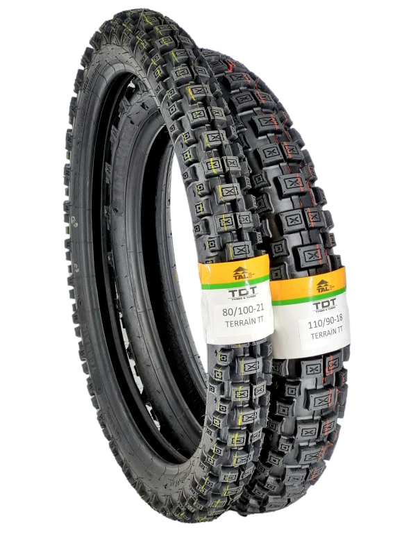 TDT TYRES MOTORAN FX 250 LASTİK TAKIMI 80/100-21 VE 110/80-18 TT (TUBETYPE - İÇ LASTİKLİ TİP) TERRAİNSETB