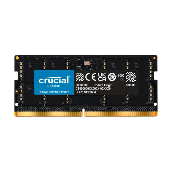 Crucial CT16G48C40S5 16GB DDR5 4800MHz CL40 Notebook Bellek
