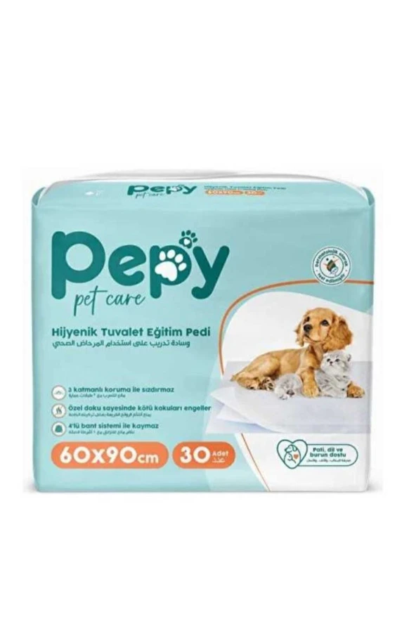 PEPY Hijyenik Yapışkanlı Tuvalet Eğitim Pedi Köpek / Kedi Çiş Pedi 30 Adet - 2
