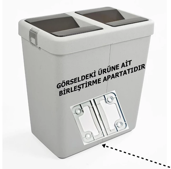 Motek 80LT Çamaşır Sepeti Çöp Kovası Yedek Alt Birleştirme Aparatı - 5