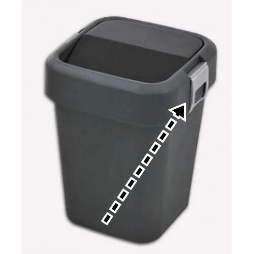 Motek Çamaşır Sepeti Çöp Kovası Yedek Yan Klips 40-80 Litre Uyumlu 1ADET - 7