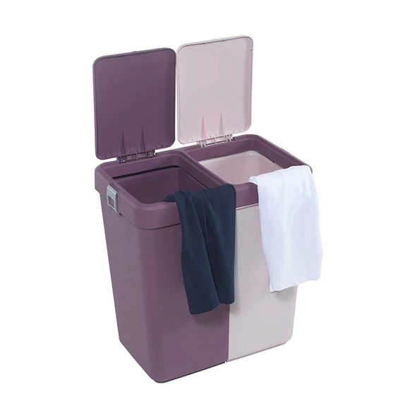 Çamaşır Sepeti Motek Çift Gözlü Kirli Çamaşır Sepeti 80 Litre - 6