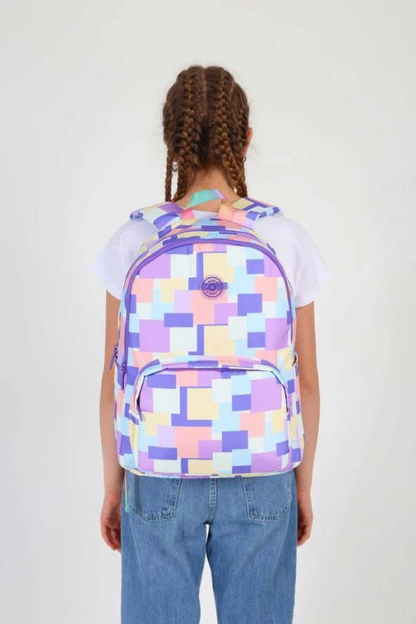 Kaukko Rainbow Sırt Çantası Square Puple K1753