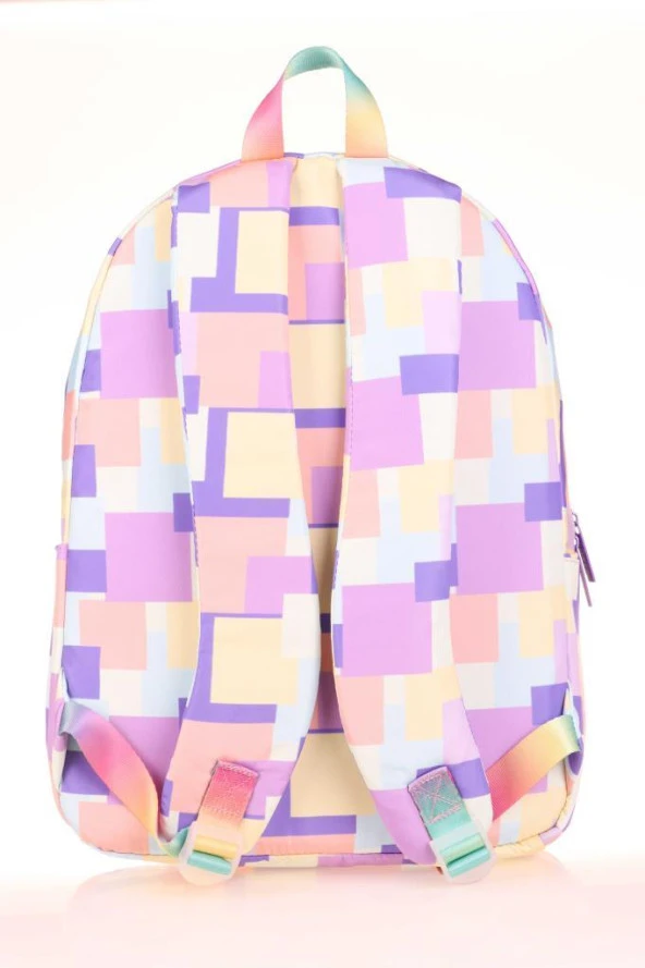 Kaukko Rainbow Sırt Çantası Square Puple K1753 - Resim 5