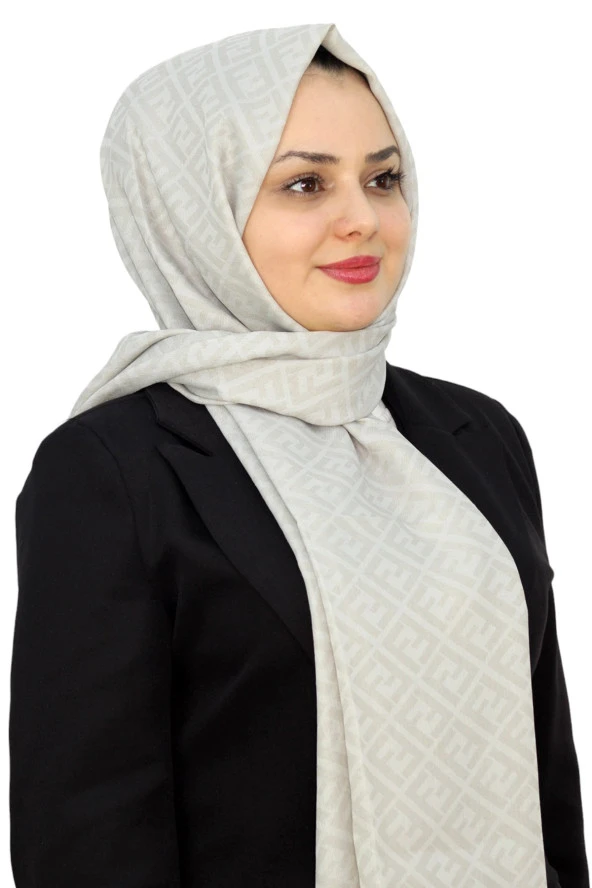 F Desen Coton Şal EŞ5151-8 - Resim 2