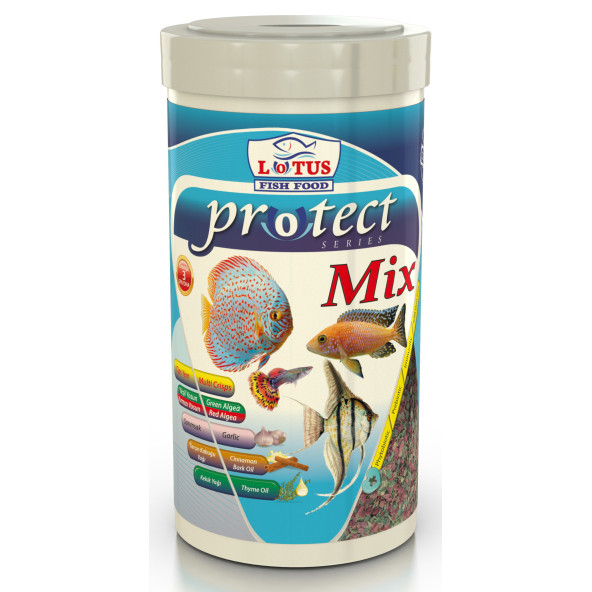 Amore Tropical Mix Selection 125ml, Lotus Protect 3 Pro 100ml Tropik Balık Yemi Set - 5