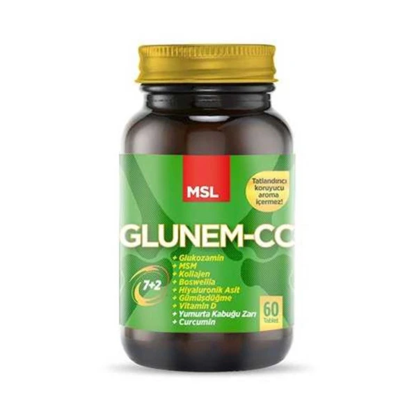 MSL Glunem-cc 60 Glikozamin/Glucosamine Multivitamin Tablet ürün görseli 1
