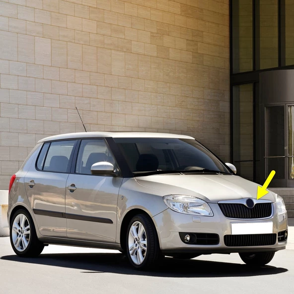 Skoda Fabia 2 2007-2010 Panjur Üstü Kaput Ucu Kromaj Çıtası 5J0853633
