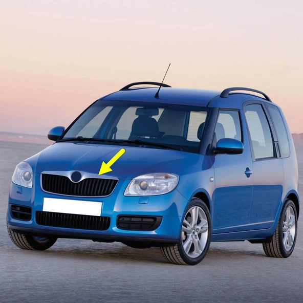 Skoda Roomster 2006-2010 Panjur Üstü Kaput Ucu Krom Çıtası 5J0853633