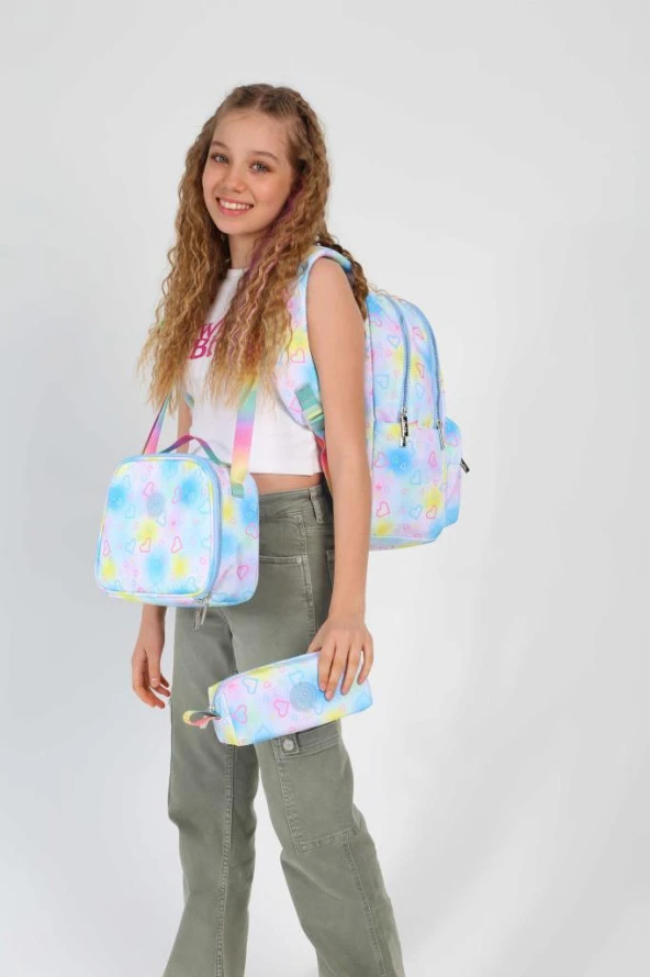 Kaukko Rainbow Sırt Çantası Heart K1761 - Resim 4