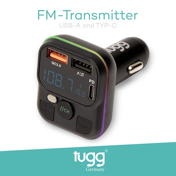 Tugg Germany FM Transmitter Araç Şarj Başlık C32 104961