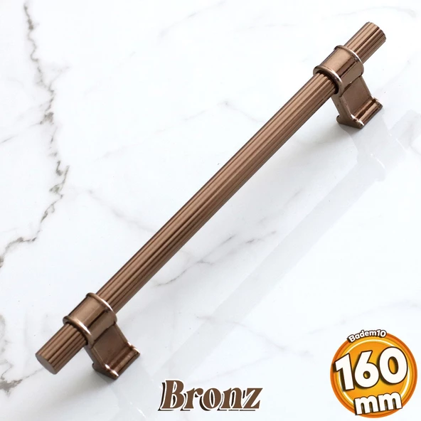 Hisar Bronz Renk Metal Kulp 160 mm-16 cm Mobilya Çekmece Dolap Mutfak Dolabı Kulpları Kulbu Kulpu