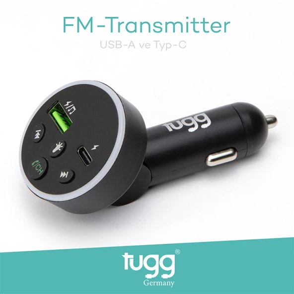 Tugg Germany FM Transmitter Araç Şarj Başlık KOS-4 104960