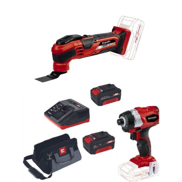 Einhell te-ci 18 li bl Vidalama Varrito Raspalama 2x4.0ah Kömürsüz Akülü Set