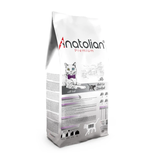 Anatolian Premium Sterilised Lamb Kuzulu Kısır Kedi Maması 10 Kg - 2