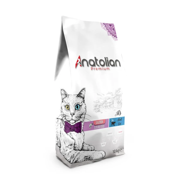 Anatolian Premium Somon Etli Kısırlaştırılmış Kedi Maması 10 KG