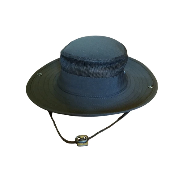 Yazlık Fötr Şapka Siyah Fileli ürün görseli 1